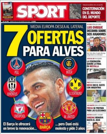 Portadas de la prensa deportiva