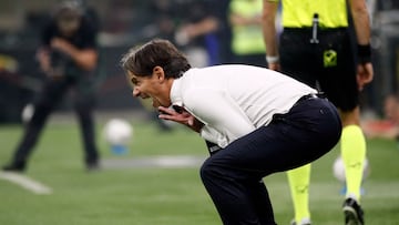 Inzaghi, durante el partido ante el Milan.