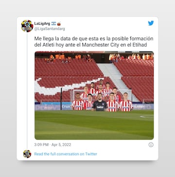 Los memes se ceban con el planteamiento de Simeone