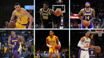 Las selecciones de draft que los Lakers hicieron para su reconstrucci&oacute;n salieron en su mayor&iacute;a de la franquicia. Hoy, triunfan en la NBA de diferentes maneras.