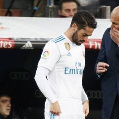 Zidane: "No soy injusto con Isco. Es del Madrid y aquí seguirá"