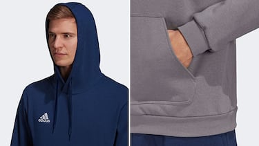 Esta sudadera con capucha Adidas en nueve colores es ideal para el deporte y la vida diaria