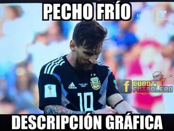 Los memes enfrían a Messi con el empate de Argentina