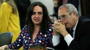 Bogotá. Octubre 01 del 2018. En la Comisión Primera Constitucional Permanente se llevó a cabo el debate de la reforma a la justicia. En la foto: María Fernanda Cabal, senadora. (Colprensa - Diego Pineda)