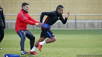 Última sesión del año del Barça sin Messi, Suárez y Mascherano