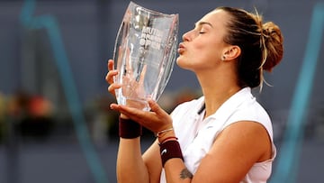 Sabalenka beats Barty to win Madrid Open