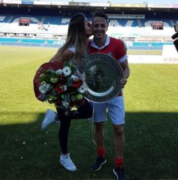Así celebra Santiago Arias el título con el PSV en Eindhoven