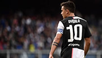 El jugador argentino de la Juventus, Paulo Dybala, durante un partido.