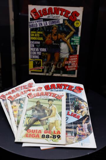Exposición de portadas de la revista española de baloncesto, Gigantes.