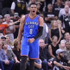 Westbrook (35+11+9) deja a los Thunder a un paso de la Final