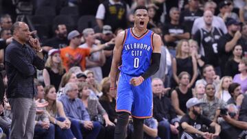 Westbrook (35+11+9) deja a los Thunder a un paso de la Final