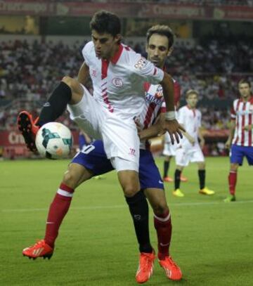 Sevilla - Atlético de Madrid. Perotti y Juanfran.