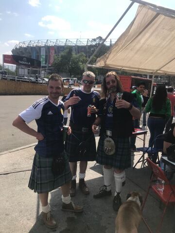 El color del México vs Escocia, en el Estadio Azteca