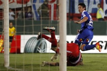 El gol de Gustavo Canales en la semifinal ante Vasco da Gama por la Copa Sudamericana.