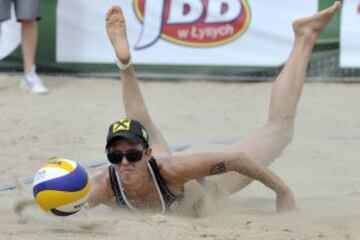 Quinta ronda del Campeonato del Mundo de Voley Playa celebrado en Polonia.