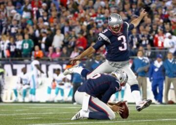Los Pats volvieron a anotar en la siguiente posesi¨®n, en la que, con esta patada, Stephen Gostkowski bati¨® el r¨¦cord de la franquicia con su vig¨¦simosexto field goal consecutivo. El anterior r¨¦cord, 25, estaba en poder de Adam Vinatieri.