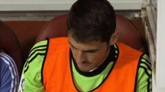 Casillas, en el banquillo.