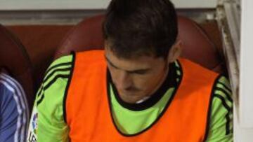 Casillas, en el banquillo.