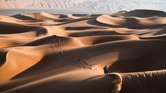 Howes surca las dunas durante la Etapa 11 del Dakar 2023