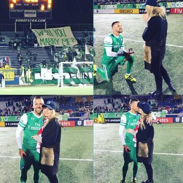 Danny Szetela le pide matrimonio a su novia después de la victoria de los New York Cosmos