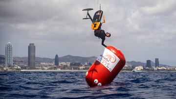 Maxime Chabloz of Switzerland performs during his visit at Alinghi Red Bull Racing in Barcelona, Spain on July 31, 2023. // Joerg Mitter / Red Bull Content Pool // SI202308100970 // Usage for editorial use only // 