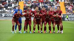 La alineación con la que salió el equipo de Joselu Sánchez esta semana en el Nuevo Vivero de Badajoz.