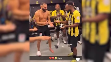 Muhannad Shanqueeti compartió con sus compañeros el momento especial respecto a su futuro hijo.