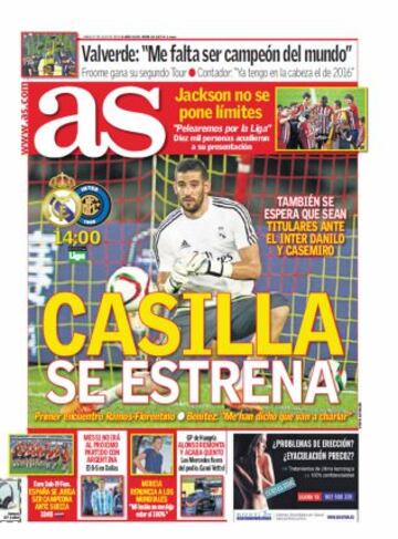 Las portadas de AS de julio