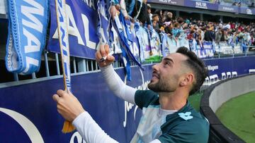 Víctor, en el entrenamiento a puertas abiertas.