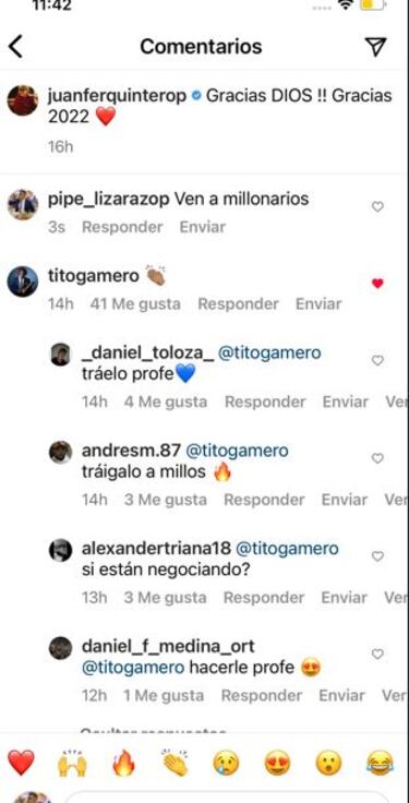 ¿Juanfer Quintero le hace guiño a Millonarios?