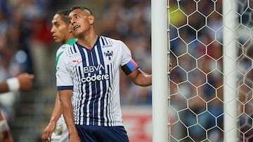 Luis Romo of Monterrey during the game Monterrey vs Santos, corresponding to Round 15 of the Torneo Clausura 2023 of the Liga BBVA MX, at BBVA Bancomer Stadium, on April 16, 2023.
<br><br>
Luis Romo de Monterrey durante el partido Monterrey vs Santos, Correspondiente a la Jornada 15 del Torneo Clausura 2023 de la Liga BBVA MX, en el Estadio BBVA Bancomer, el 16 de Abril de 2023.