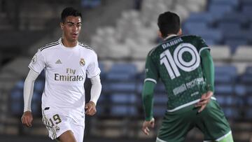 Reinier, en el Real Madrid Castilla-Coruxo.