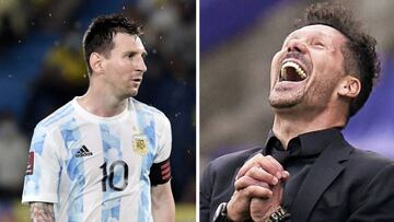 Simeone se frota las manos: Messi sobre Rodrigo de Paul