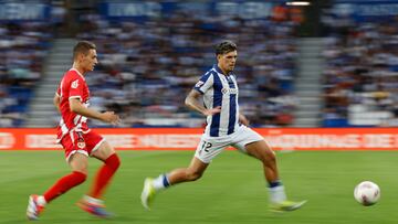 Javi López durante el partido de LaLiga entre la Real Sociedad y el Rayo Vallecano.