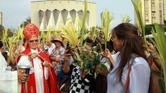 CELEBRACION DEL DOMINGO DE RAMOS EN LA CATEDRAL DE BARRANQUILLA