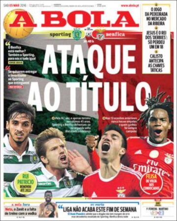 Portadas de la prensa mundial