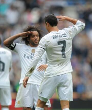 Cristiano Ronaldo y Marcelo. 