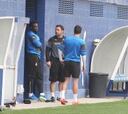 Caicedo, Sergio García y Arbilla se entrenaron en solitario