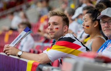 Aficionados de la selección de Alemania.