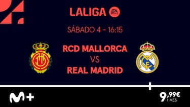 Mallorca - Real Madrid: cómo ver ‘online’ este partido de LaLiga por menos de 10 euros