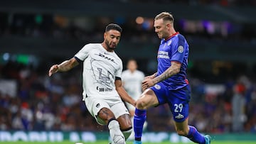 during the game Cruz Azul vs Pumas UNAM, corresponding to Round 12 of the Torneo Apertura 2023 of the Liga BBVA MX, at Azteca Stadium, on October 07, 2023.
<br><br>
durante el partido Cruz Azul vs Pumas UNAM, correspondiente a la Jornada 12 del Torneo Apertura 2023 de la Liga BBVA MX, en el Estadio Azteca, el 07 de Octubre de 2023.