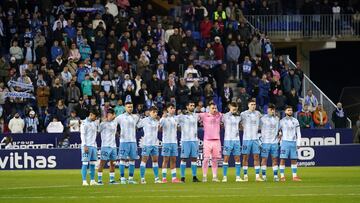 El once del M¨¢laga ante el Algeciras con Genaro.