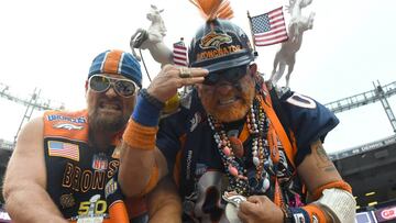 Oct 1, 2018; Denver, CO, USA; Denver Broncos fans react before a game against the Kansas City Chiefs at Broncos Stadium at Mile High. Mandatory Credit: Ron Chenoy-USA TODAY Sports