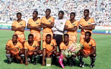 Zambia, antes de la goleada histórica contra Italia en los JJOO de 1988.