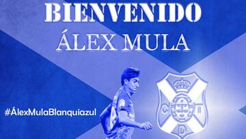 Álex Mula: "Por su estilo, el Tenerife era mi mejor opción"