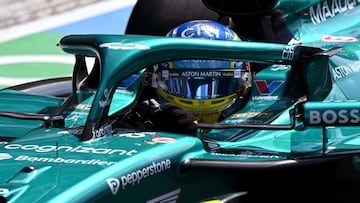 Fernando Alonso (Aston Martin AMR25). Monza, Italia. F1 2025.