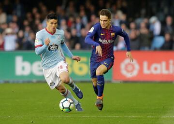 Facundo Roncaglia y Denis Suárez.