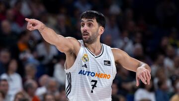 Facundo Campazzo, base del Real Madrid, ante el Hiopos Lleida en la Liga Endesa.