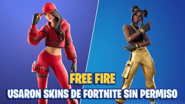 Free Fire usa sin permiso skins de Fortnite en su último tráiler