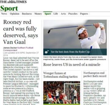 Portadas de la prensa extranjera